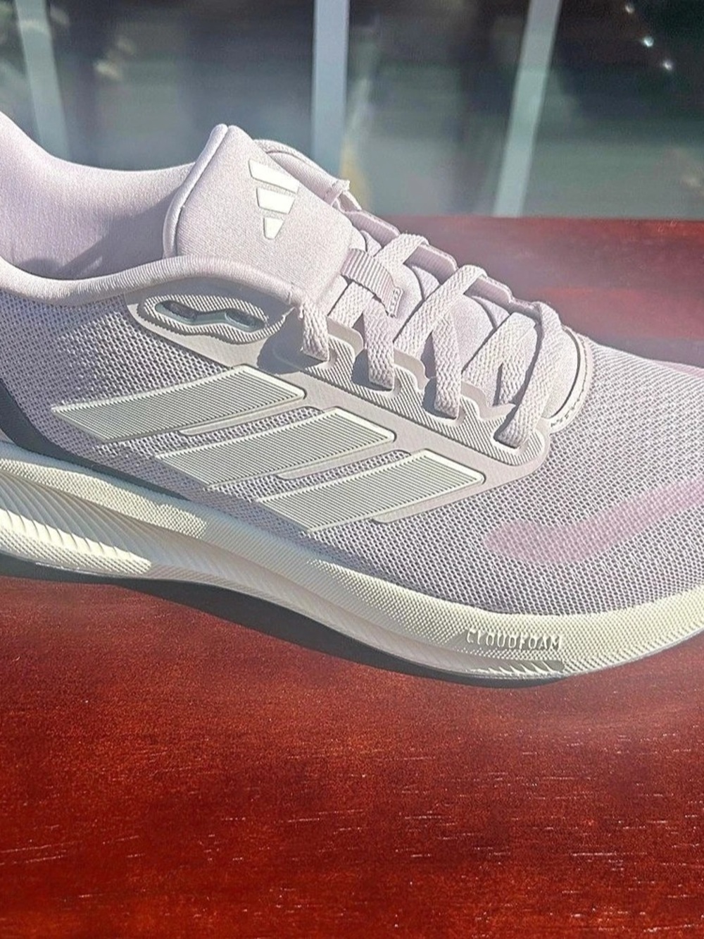 Adidas Runfalcon 5 W Athletic Shoes Ice Purple & off-white NEW